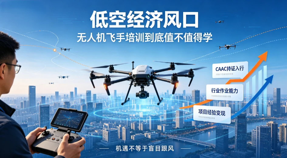 低空经济风口，无人机飞手培训到底值不值得学