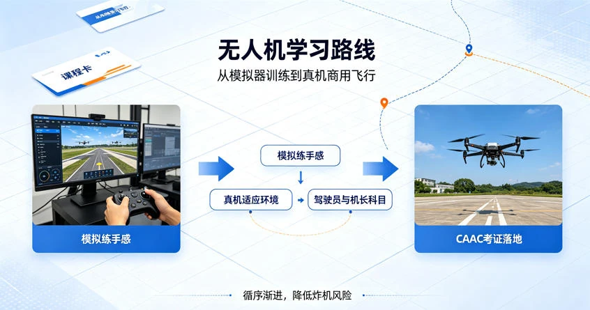 从模拟器到实飞,一套完整无人机学习路线