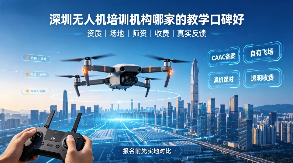 深圳无人机培训机构哪家的教学口碑好？选机构认准这几点