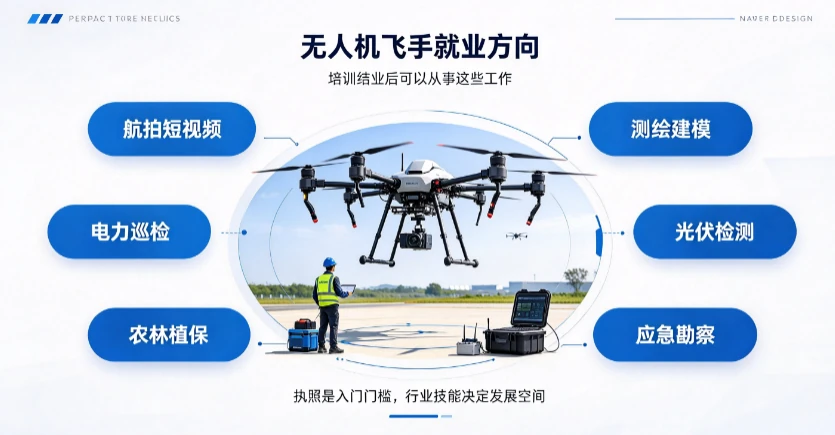 无人机培训结业之后,可以从事哪些工作